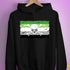 Aromantic Pride Pirate Flag Hoodie - Black